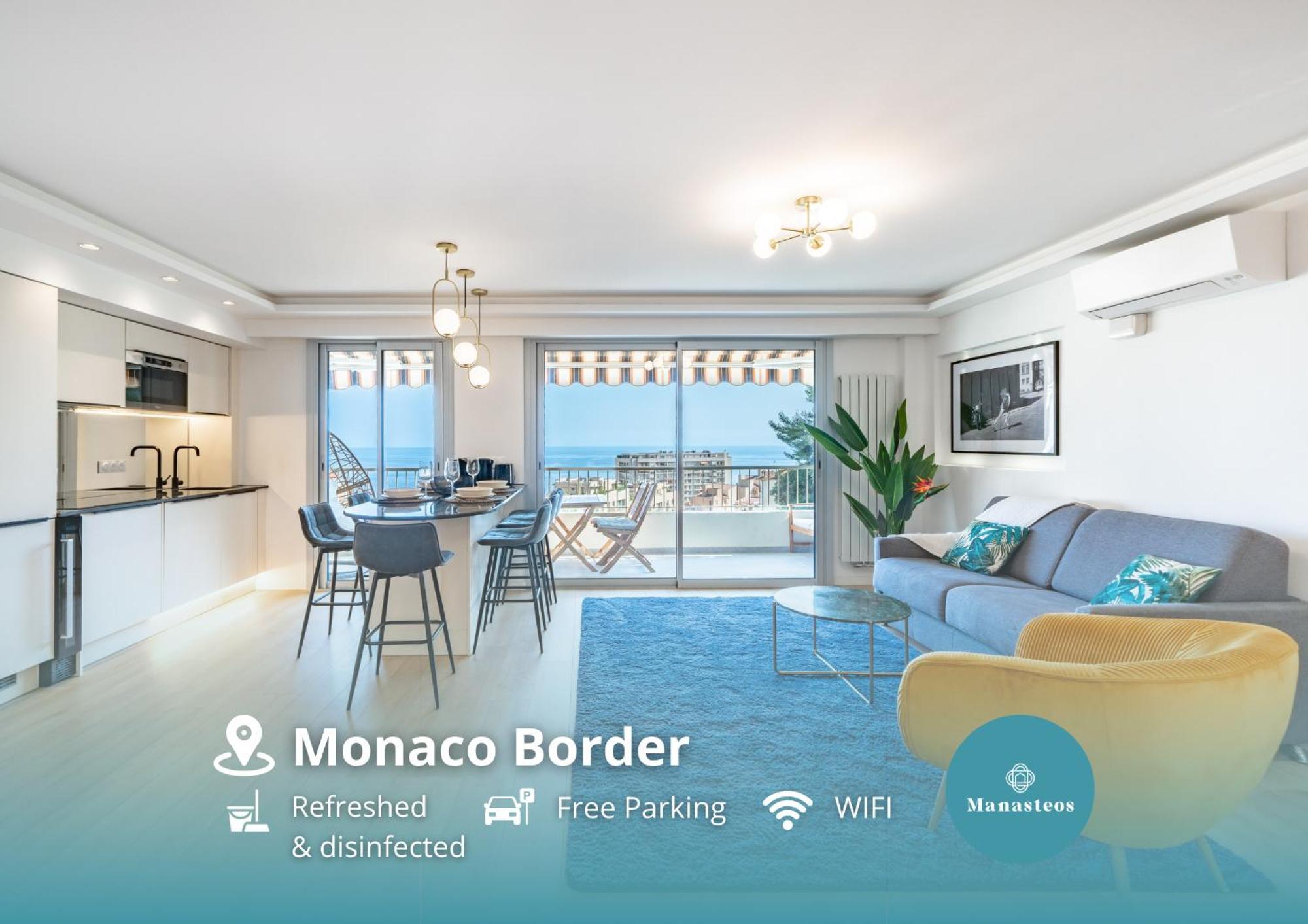 Baie De Monaco - Terrasse Vue Mer - Parking - Af Beausoleil Exterior photo